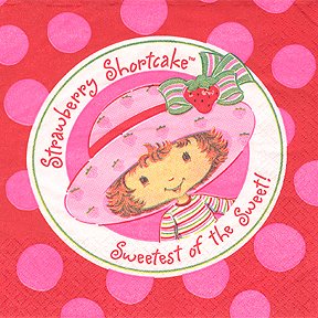 STRAWBERRY SHORTCAKE LUNCHEON NAPKIN