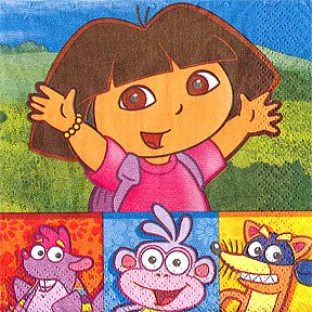 DORA & FRIENDS BEVERAGE NAPKIN