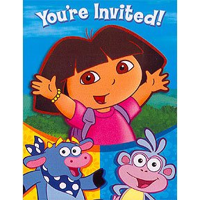 DORA & FRIENDS INVITE/THANK YOU COMBO