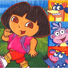 DORA & FRIENDS LUNCHEON NAPKIN