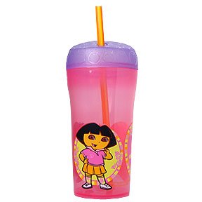 DORA 15OZ SIPPER CUP W/STRAW