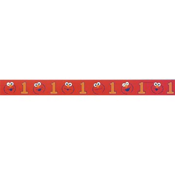 SESAME 1ST BDAY CREPE STREAMER (30FT.)