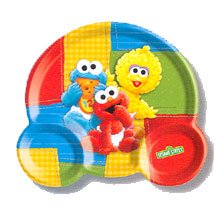 SESAME 1ST BDAY KIDS SOUVENIR PLATE