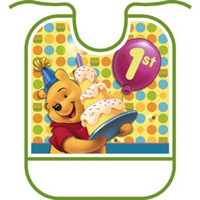 POOH'S FIRST BDAY BIB