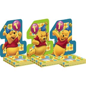 POOH'S FIRST BDAY CUPCAKE HOLDER