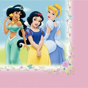 DISNEY PRINCESS FTF BEVERAGE NAPKIN