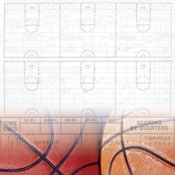 Art Warehouse Basketball Collection Paper 12"X12"
