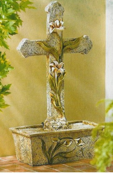 Cross & Lily Fountain