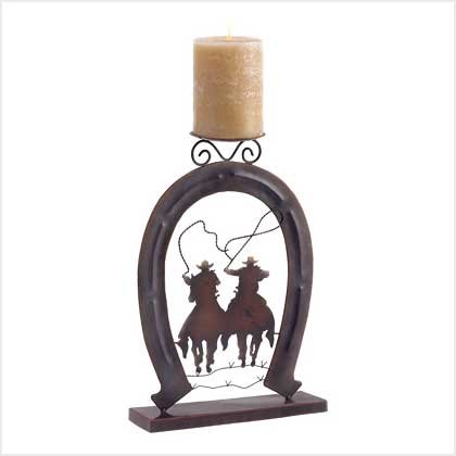 Range Riders Candleholder