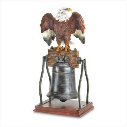 Eagle on Bell Figurine