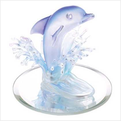Art Glass Dolphin Figurine