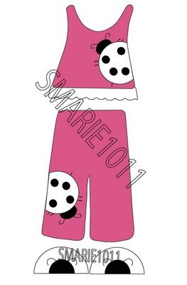 Ladybug Tear Bear Outfit
