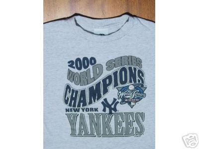 NY YANKEES 2000 World Series Champs YOUTH M(8) T-SHIRT