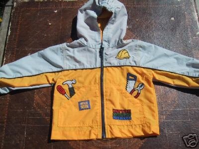 cute CONSTRUCTION WORKER toddler size 12 months JACKET