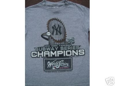 NY YANKEES World Series 2000 Champs YOUTH 10-12 T-SHIRT