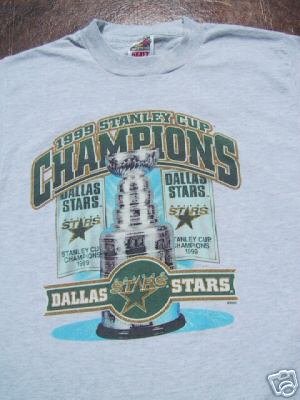 DALLAS STARS '99 Stanley Cup Champs YOUTH 10-12 T-SHIRT