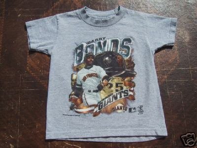 san francisco giants BARRY BONDS toddler size 4-5 T-SHIRT