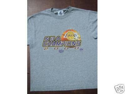 L.A. LAKERS 2000 nba champions YOUTH L (14-16) T-SHIRT