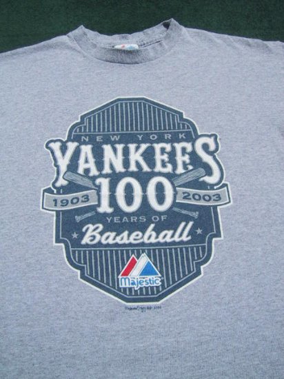 NEW YORK YANKEES 100 years of baseball YOUTH XL(12) T-SHIRT