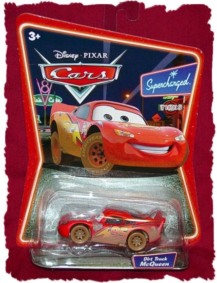 Disney Pixar Cars Dirt Track Lightning McQueen Supercharged
