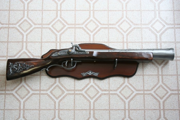 New! - 28" Replica Flintlock Blunderbuss Rifle With Plaque