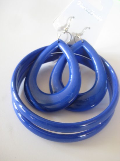 Blue Bangles & Earring Set