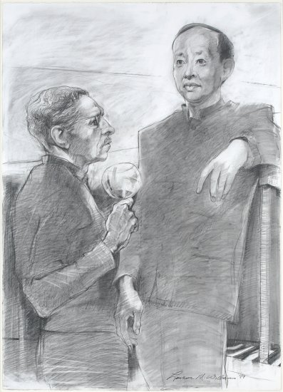 Portrait of Two Gentlemen, by Lawrence M. Williams