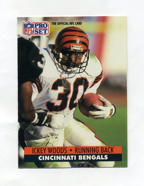 1991 Pro Set Football #467 Ickey Woods - Cincinnati Bengals