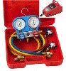 A/C Air Conditioning Manifold Gauges with Vacuum Pump R134