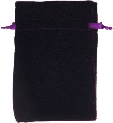 Velvet Tarot Bag - Purple - Unlined 6x9