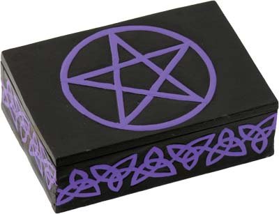 Wood Tarot Box - Celtic Pentacle