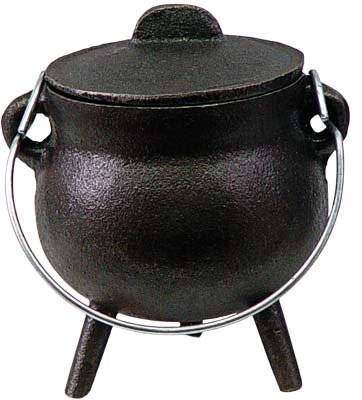 Cast Iron Mini Incense Cauldron, no rings 2.5in.