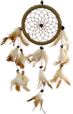Dreamcatcher Three Feather Strands (4.5 inch diam.)