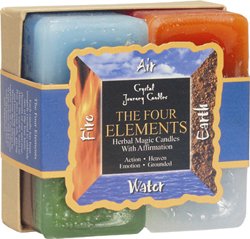 Herbal Four Elements Candle Gift Set - Set of 4 Candles