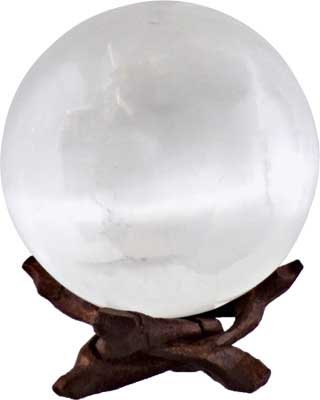 Metaphysical Selenite Sphere 2.5 inches diam.