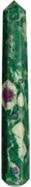 Ruby Zoisite Faceted Round Tip Massage Wand - Chakra Aura