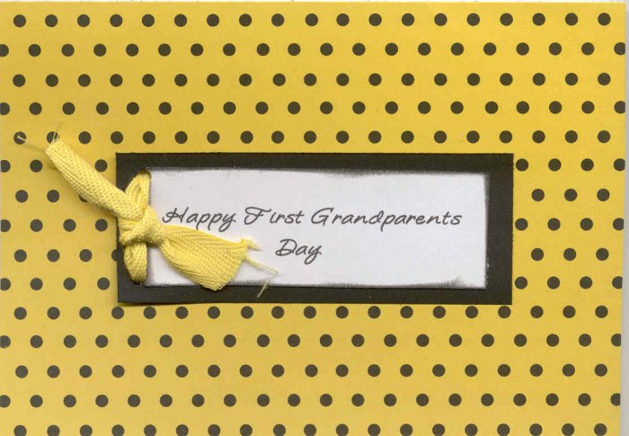 Happy First Grandparents Day for a Grandma