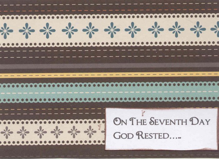 On The Seventh Day.... Grandparents Day Card