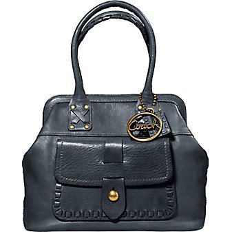 Authentic Coach Legacy Thompson Top Handle Handbag #11373 Ink