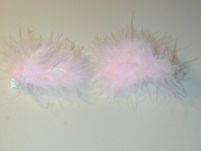 Light pink maribo feather clippie