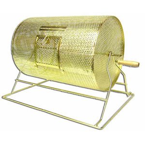 Large Brass Raffle Drum