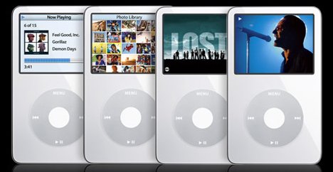 WHITE APPLE IPOD VIDEO