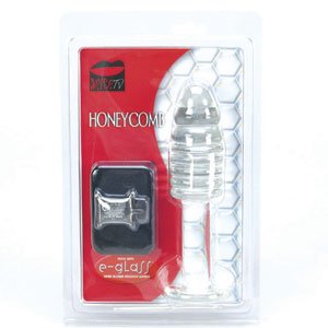 Solid Glass Honeycomb dildo