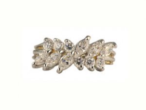 CZ 14K Gold Ring