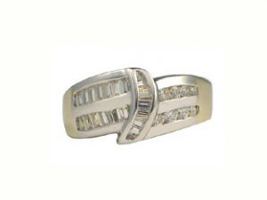 10K Gold CZ Engagement Ring