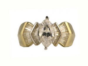 10K Gold Cubic Zirconia Ring