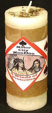 Four Winds of Protection Hoo Doo Candle