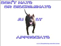 Pitbull T-shirt "don't hate"