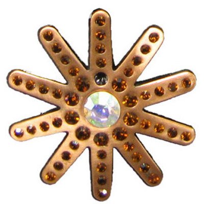 Brown Spur Rowel Pendant