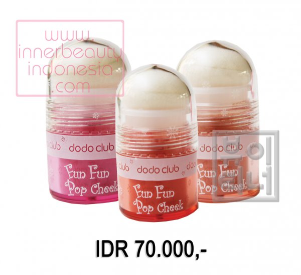 Fun Fun Pop Cheek Blusher - Shining Pink, Shining Orange & Shining Peach 6gr